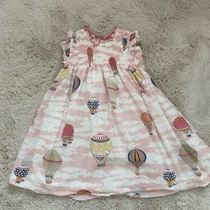 Pink chicken hot air balloon toddler dress size 4T
